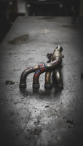 Salvaged Motorcycle Exhaust Header Steel Pipe